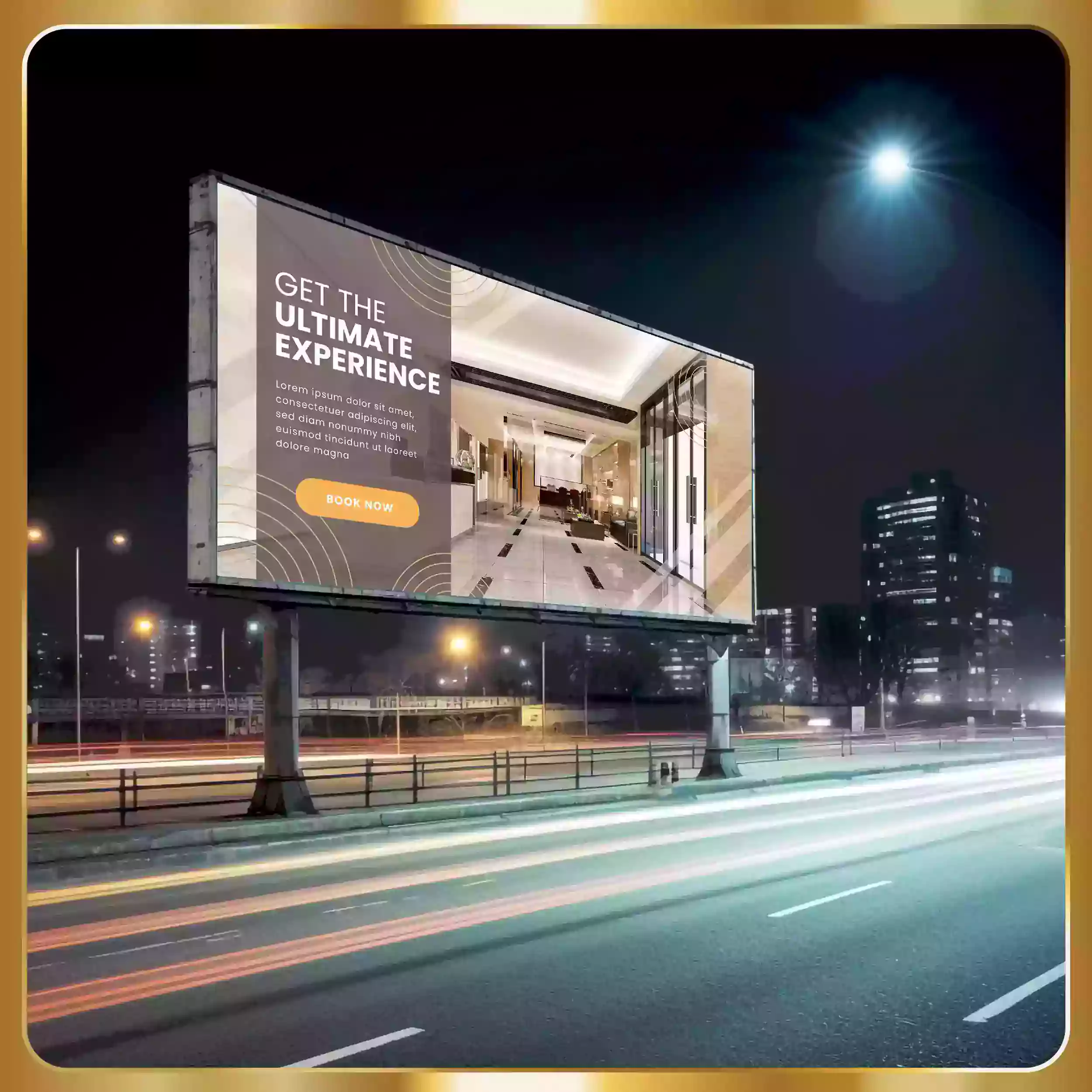 Real estate billboard template psd.